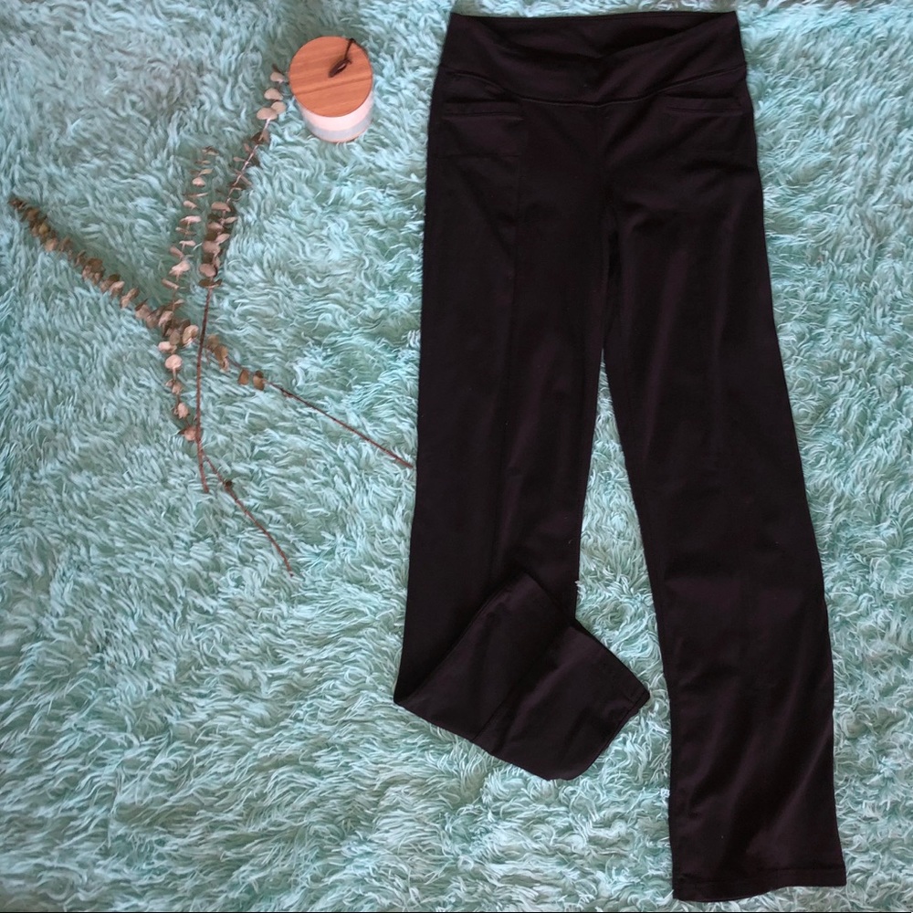 Boot cut, black leggings